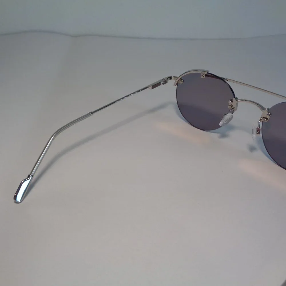 Calvin Klein CK20133S Shiny Silver New Men's Sunglasses